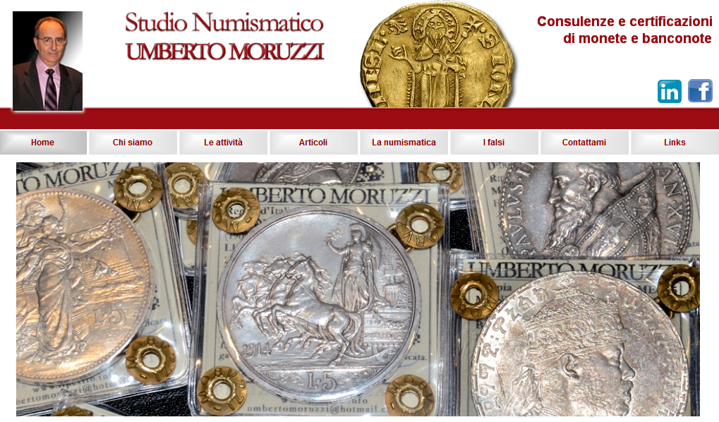Visita il sito ufficiale del perito numismatico Umberto Moruzzi